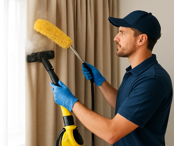 Trusted residential curtain cleaning technician Matty Curtain Cleaning normanhurst-nsw QLD