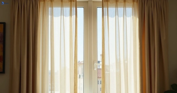 Dull dusty drapes in normanhurst-nsw before professional cleaning